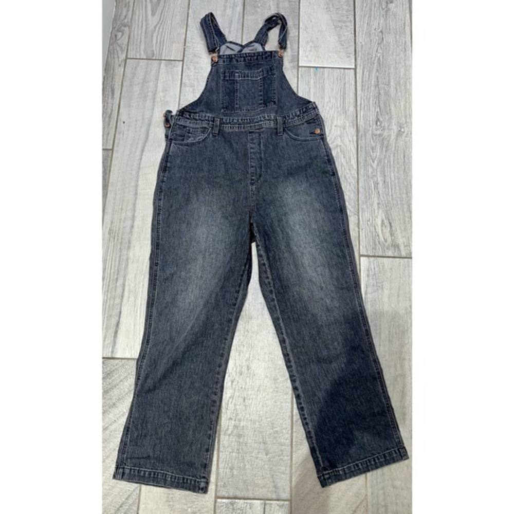 Universal Thread Black Denim Overalls - Relaxed Fit